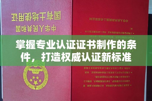壤塘掌握专业认证证书制作的条件，打造权威认证新标准