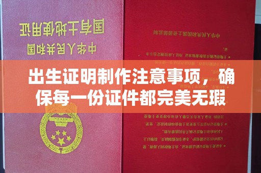 壤塘出生证明制作注意事项，确保每一份证件都完美无瑕