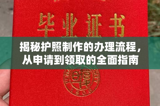 壤塘揭秘护照制作的办理流程，从申请到领取的全面指南