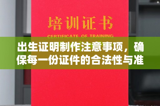 壤塘出生证明制作注意事项，确保每一份证件的合法性与准确性