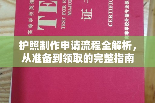 壤塘护照制作申请流程全解析，从准备到领取的完整指南