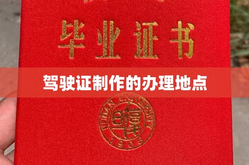 壤塘驾驶证制作的办理地点