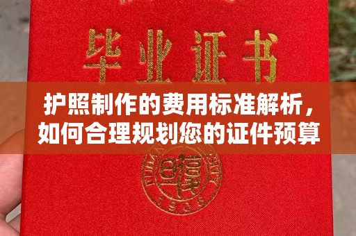 壤塘护照制作的费用标准解析，如何合理规划您的证件预算